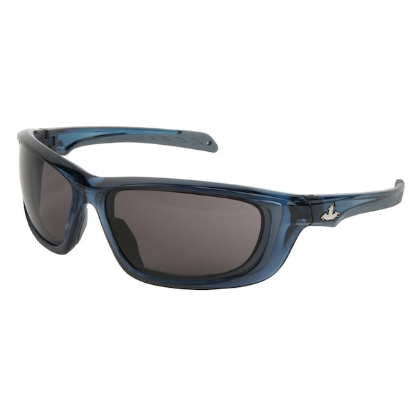 Mcr Safety Swagger (UD1), Safety Glasses, MAX6 Anti-Fog, Gray Lens, Crystal Blue Frame, Full-Frame, 12 PK UD122PF - main